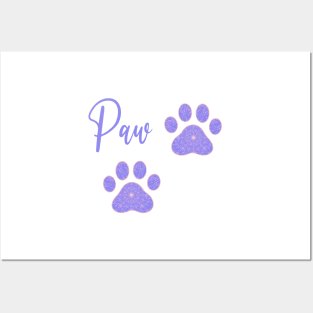 Mandala Paw Prints Posters and Art